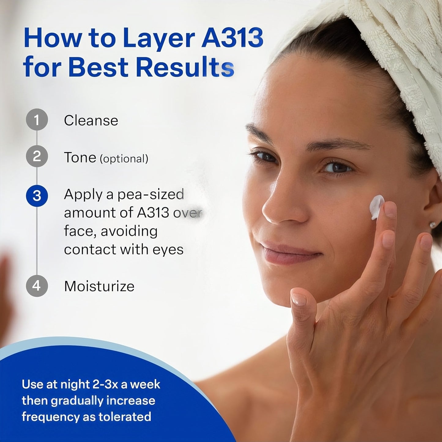 A313 French Pharmacy Vitamin A (Retinoids) Lightweight Face Cream for Anti-Aging, Reduce Wrinkles, Prevents Acne Breakouts, and Hyperpigmentation - Skincare for Smooth, Radiant Skin - 50g Cream